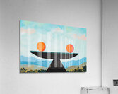 Balanced Orbs Above Valley 78HNP2 55 Acrylic Print