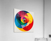 Chromatic Convergence H2N9P2 60 Acrylic Print