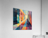 Chromatic Corridor NV93HJ 61 Acrylic Print