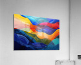 Chromatic Currents 7P3H2N 58 Acrylic Print