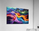 Chromatic Currents H3N9B2 60 Acrylic Print