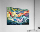 Chromatic Currents H3N9P2 60 Acrylic Print