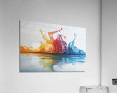 Chromatic Dance of Fluids Y92H7N 45 Acrylic Print