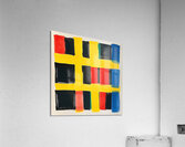 Chromatic Grid Interplay 7P3HK2 65 Acrylic Print