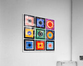 Chromatic Grid Study 29H3N8 52 Acrylic Print