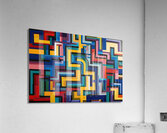 Chromatic Labyrinth H3N9B2 60 Acrylic Print