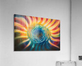 Chromatic Vortex H3N2P9 45 Acrylic Print