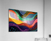 Chromatic Waves Dance 7894B 48 Acrylic Print