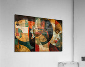 Circular Visages 79B2D3 64 Acrylic Print
