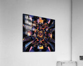 Cosmic Bloom Engine H3N9P2 65 Acrylic Print