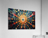 Cosmic Bloom Network H7P9N2 55 Acrylic Print