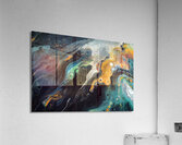 Cosmic Fluid Dance 2Y9P3H 45 Acrylic Print