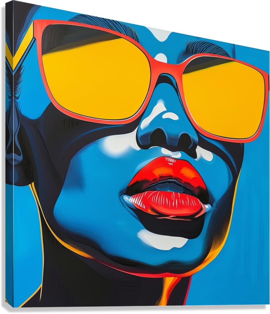 Neon Attitude Canvas Print