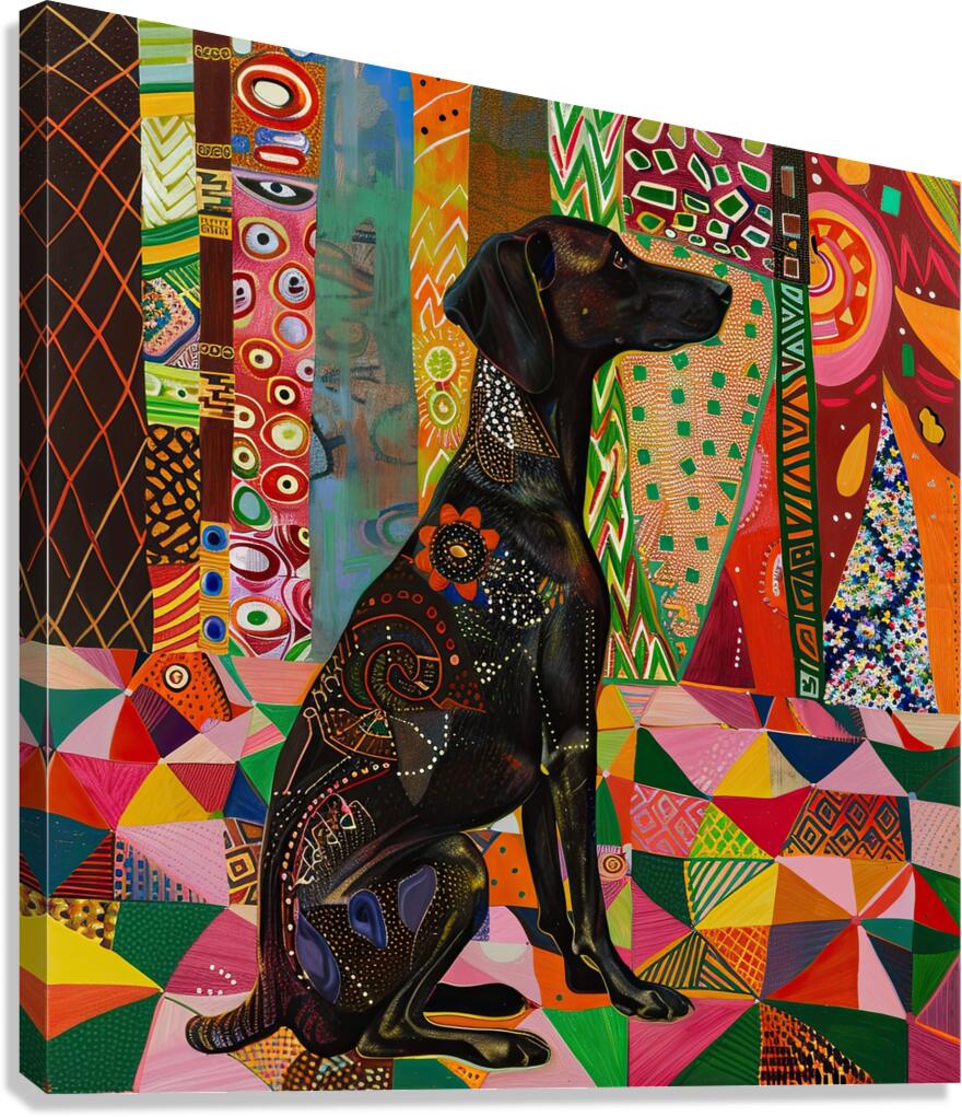 Canine Kaleidoscope Canvas Print