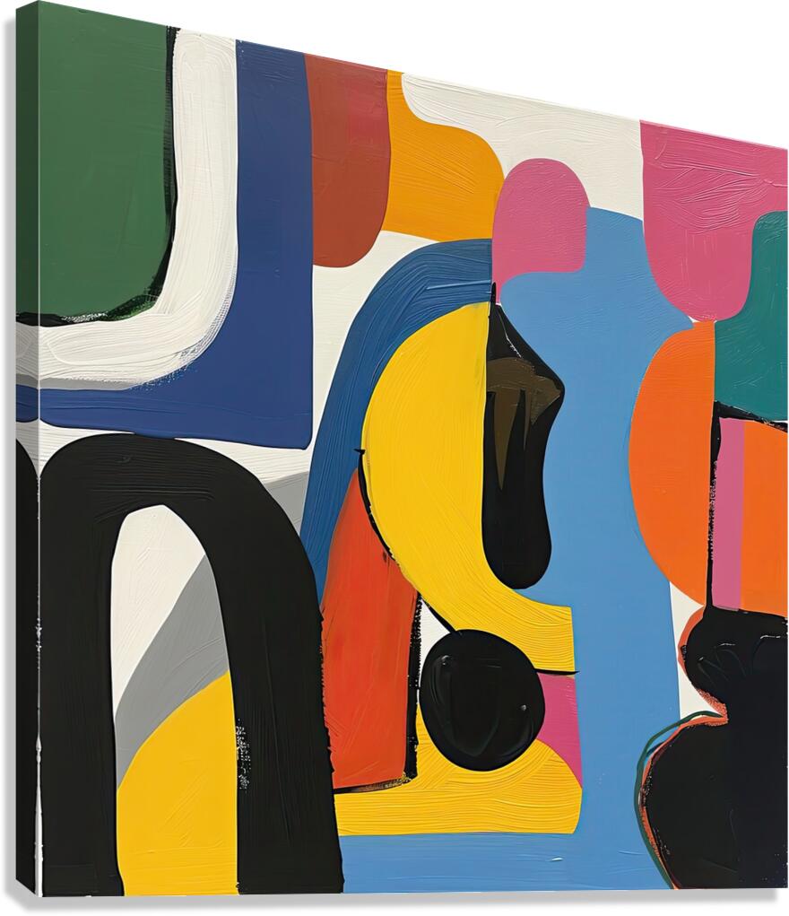 Abstract Composition 7H29P4 45 Canvas Print