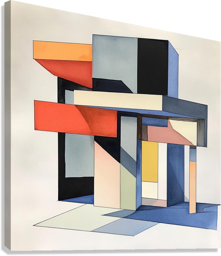 Abstract Structure N5C93D 63 Canvas Print