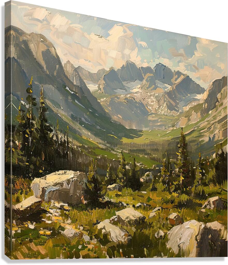 Alpine Vista 7H29P4 45 Canvas Print