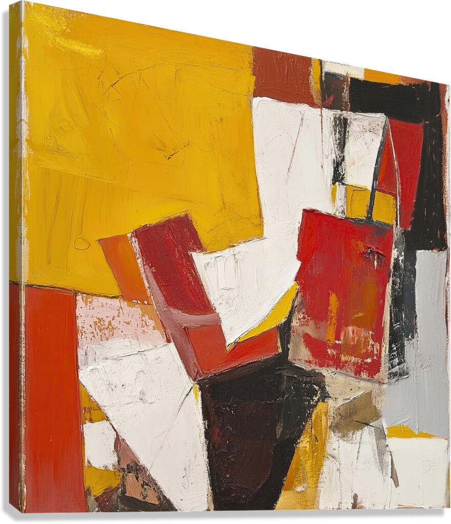 Angular Chromatic Study H29PNZ 58 Canvas Print