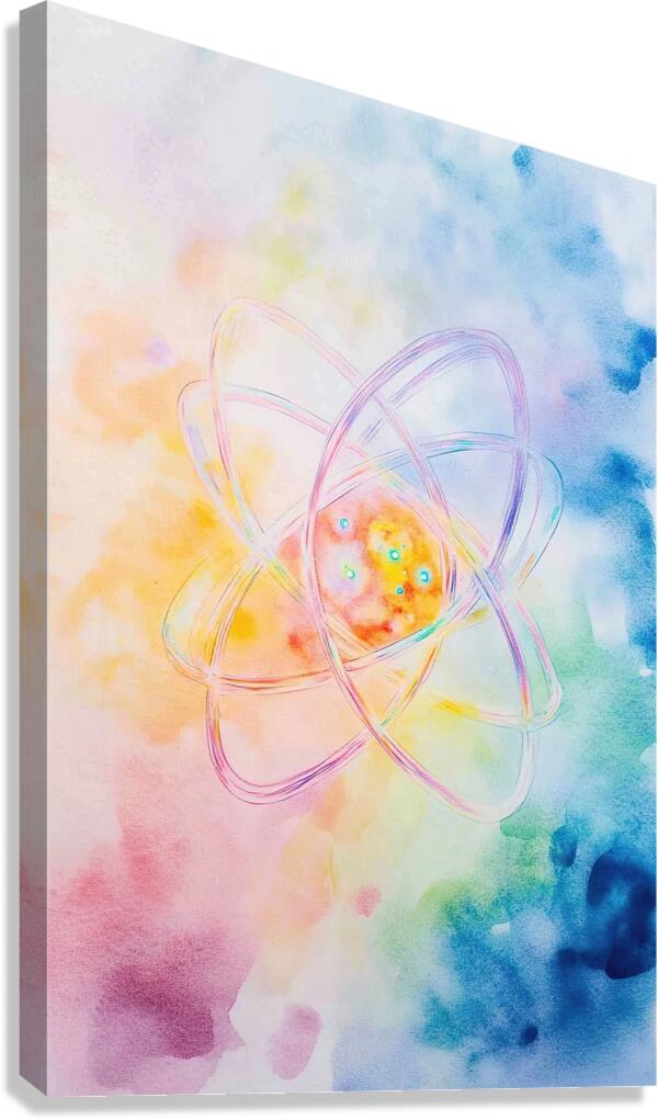 Atomic Harmony ZH92N3 49 Canvas Print