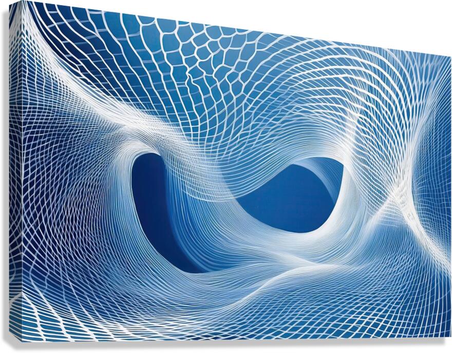 Azure Net Vortex H3N9P2 53 Canvas Print