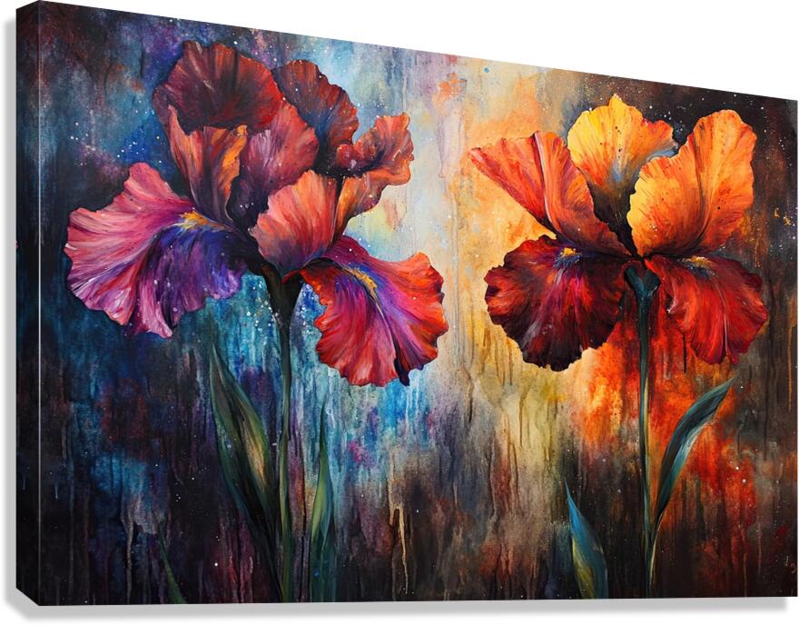 Celestial Iris Bloom Y39ZN 60 Canvas Print