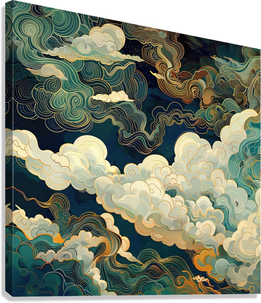 Celestial River Flows Y89K4D 64 Canvas Print
