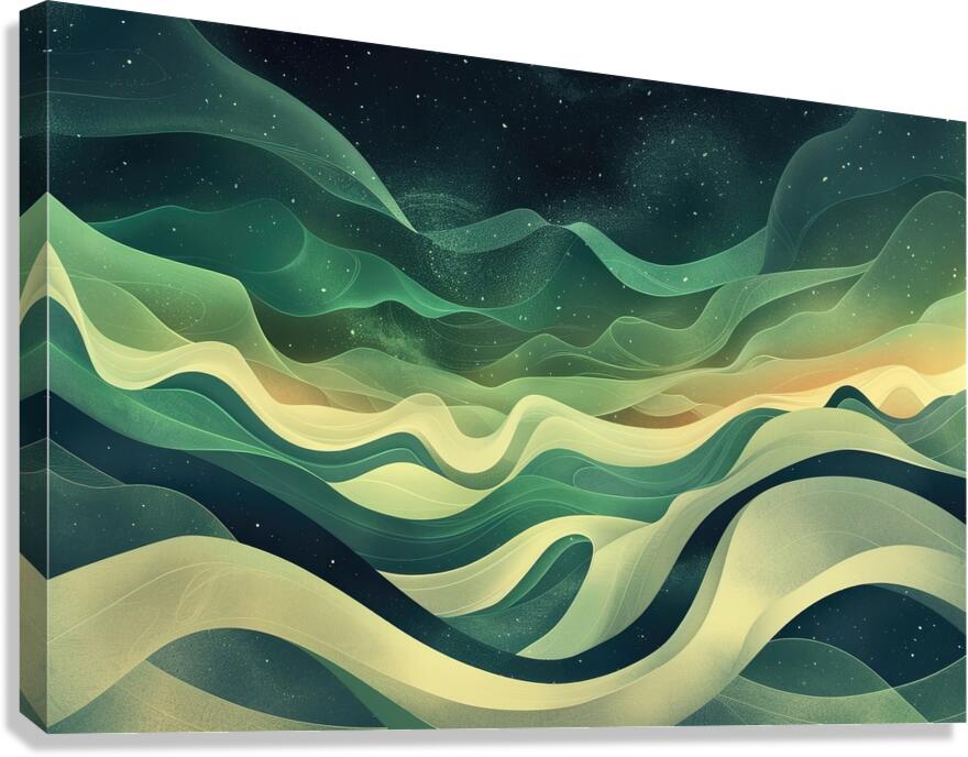 Celestial River Flows Y792N 60 Canvas Print