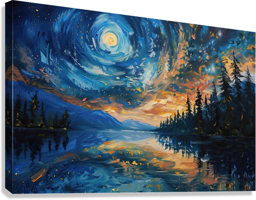 Celestial Reflections 2P9H7N 65 Canvas Print
