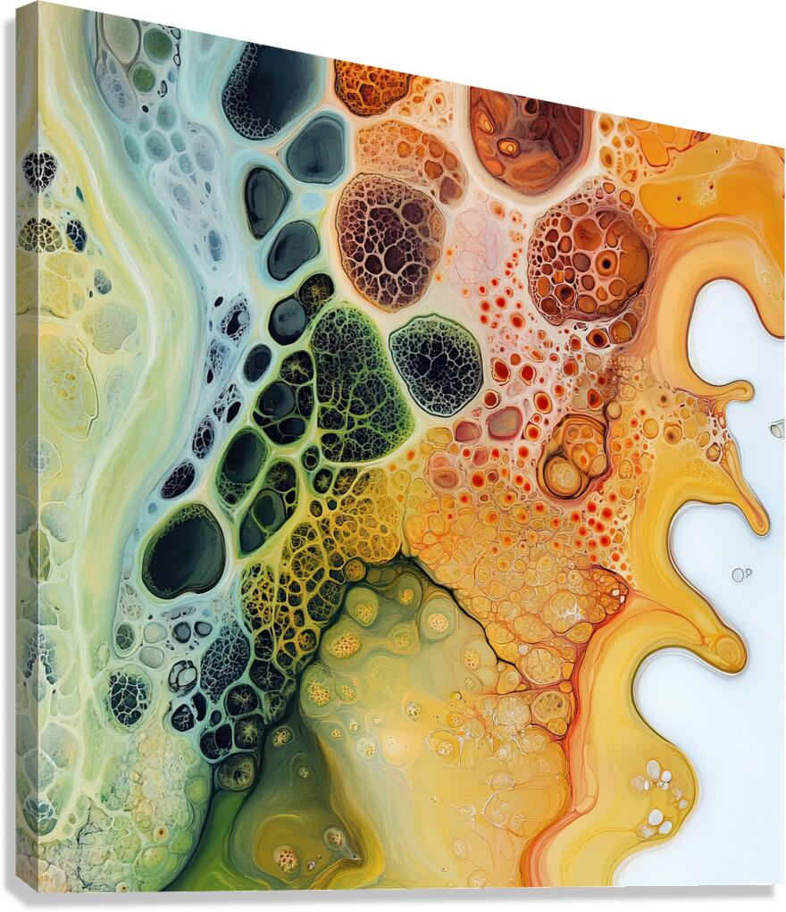 Cellular Flow 9P3N2H 47 Canvas Print
