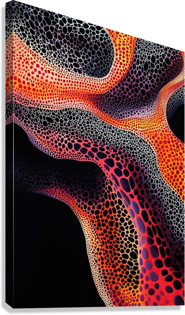 Cellular Flow NZ92HJ 57 Canvas Print