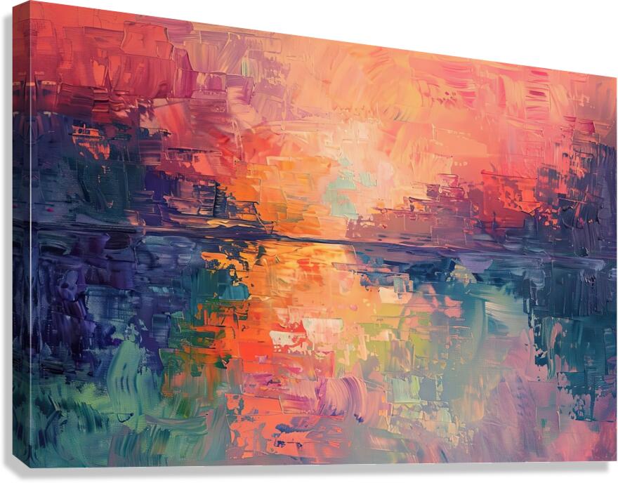 Chromatic Horizon H42P9J 57 Canvas Print