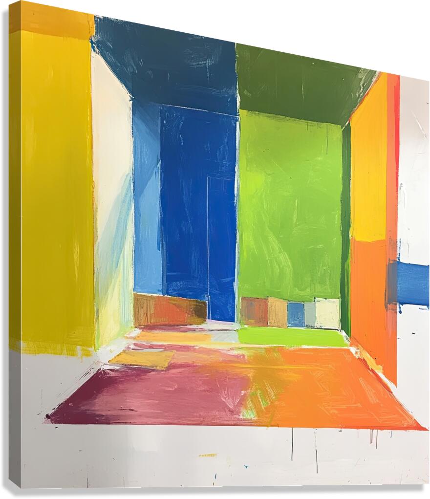 Chromatic Interiors 7P3H9N 57 Canvas Print