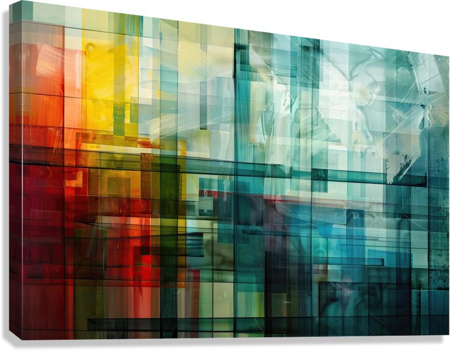 Chromatic Intersections 7P39N 51 Canvas Print