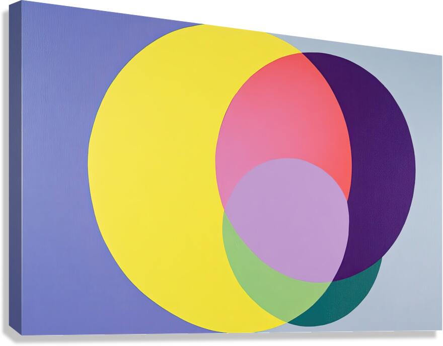 Chromatic Intersections 7P3N2H 48 Canvas Print