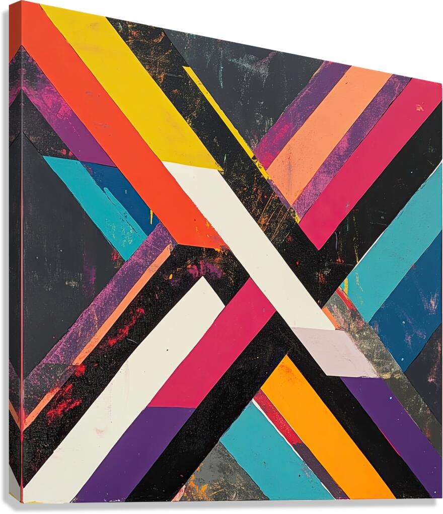 Chromatic Intersection 5H2N3Z 55 Canvas Print