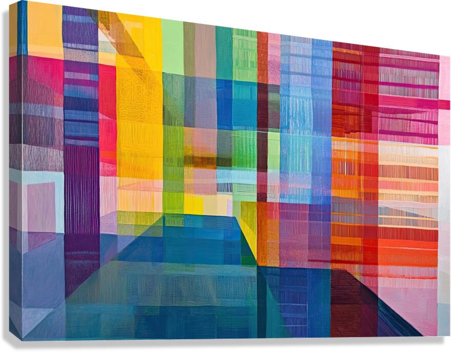 Chromatic Intersections 7P3N2H 60 Canvas Print