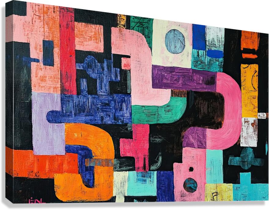 Chromatic Junctions 7H3N2P 57 Canvas Print