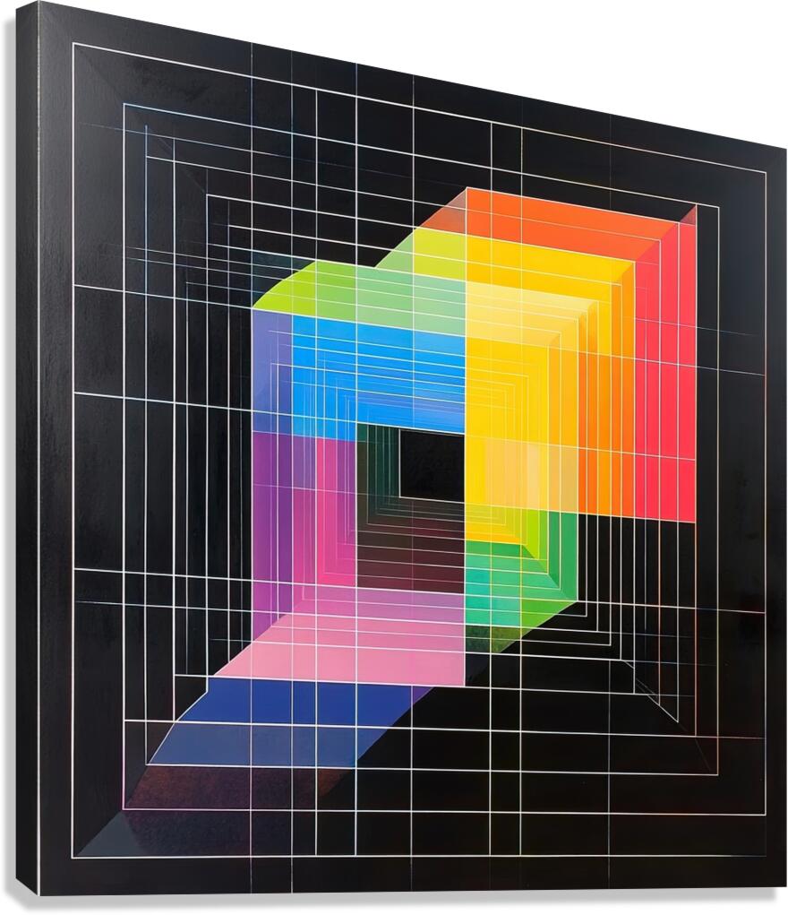 Chromatic Recursion 48H9N 57 Canvas Print