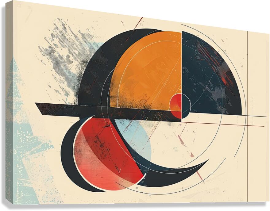 Circular Interplay 7H3N2B 58 Canvas Print