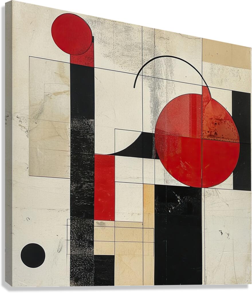 Circular Interplay K49D3Z 64 Canvas Print