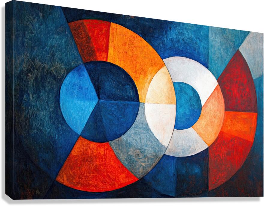 Circular Interplay N5Z9H2 48 Canvas Print