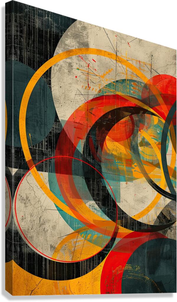 Circular Interplay ZH92N3 57 Canvas Print
