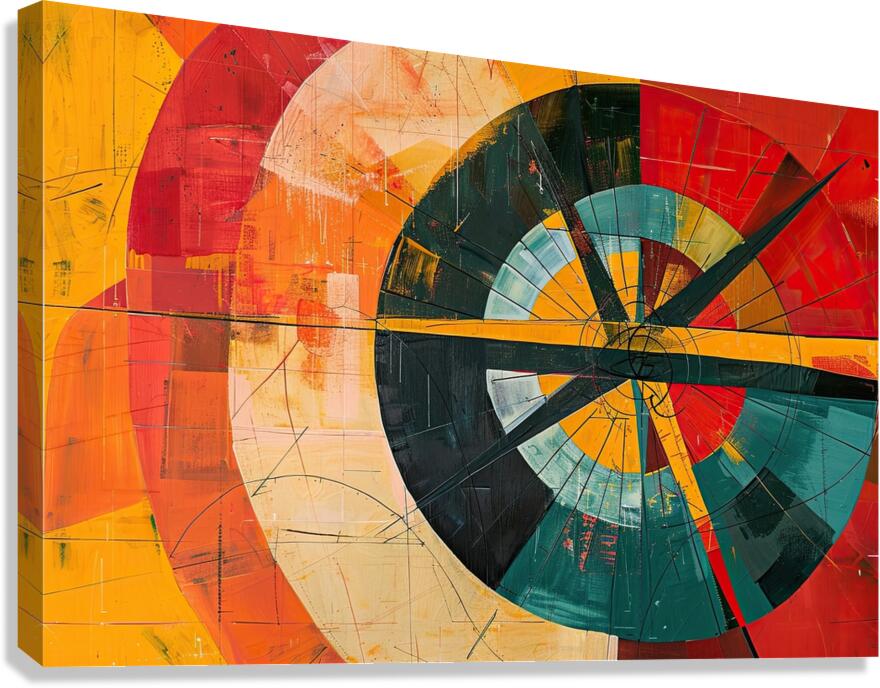 Circular Rhythm AB92C3 55 Canvas Print