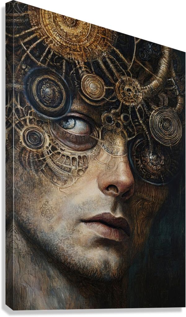 Clockwork Mind Y7H9N2 60 Canvas Print