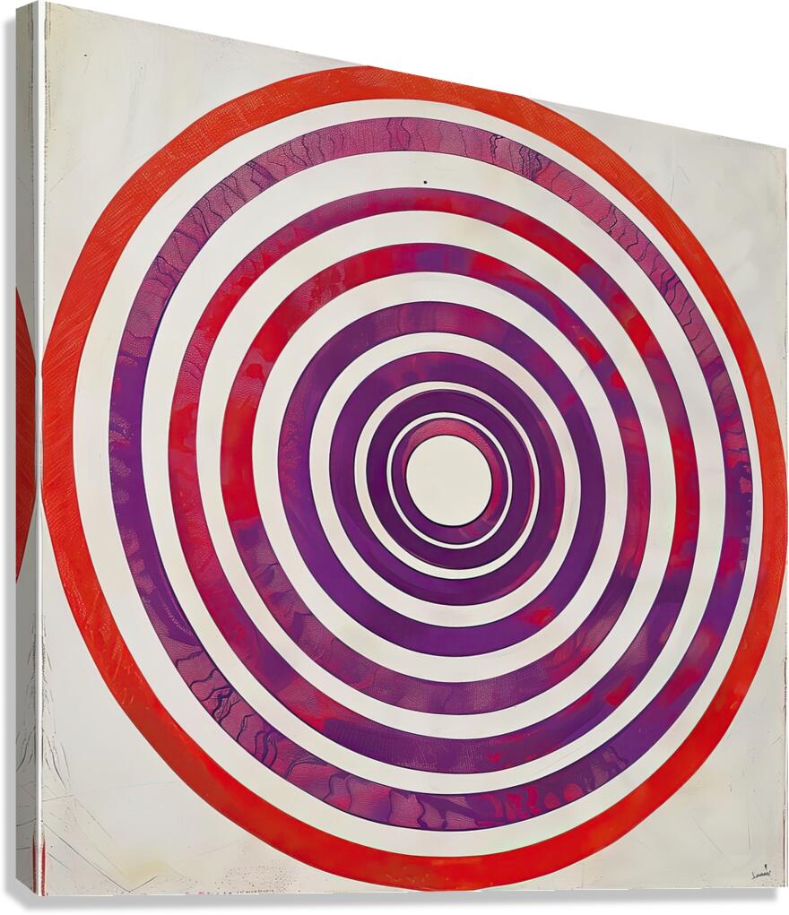 Concentric Circles 7H29NP 48 Canvas Print