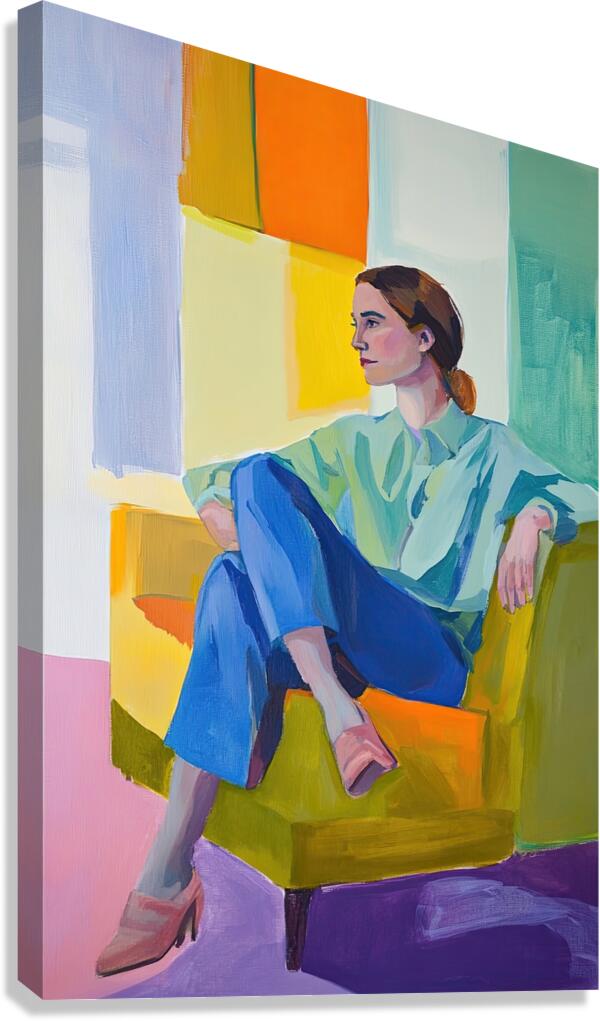 Contemplative Pose 29HBNP 49 Canvas Print