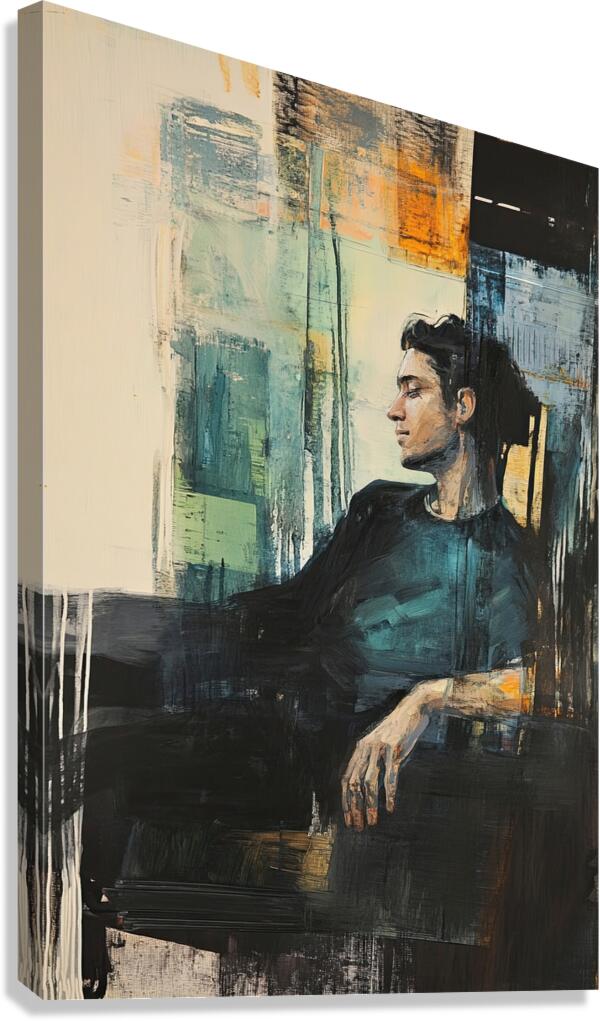 Contemplative Pose 78HBC2 60 Canvas Print