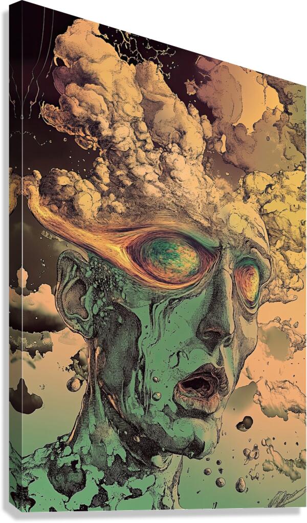 Cosmic Dissolution 7P3N2H 55 Canvas Print