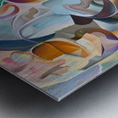 Abstract Forms Intertwined H2N9P4 55 Metal print