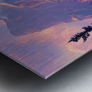 Alpine Glow Upon Peaks J9H3N2 48 Metal print